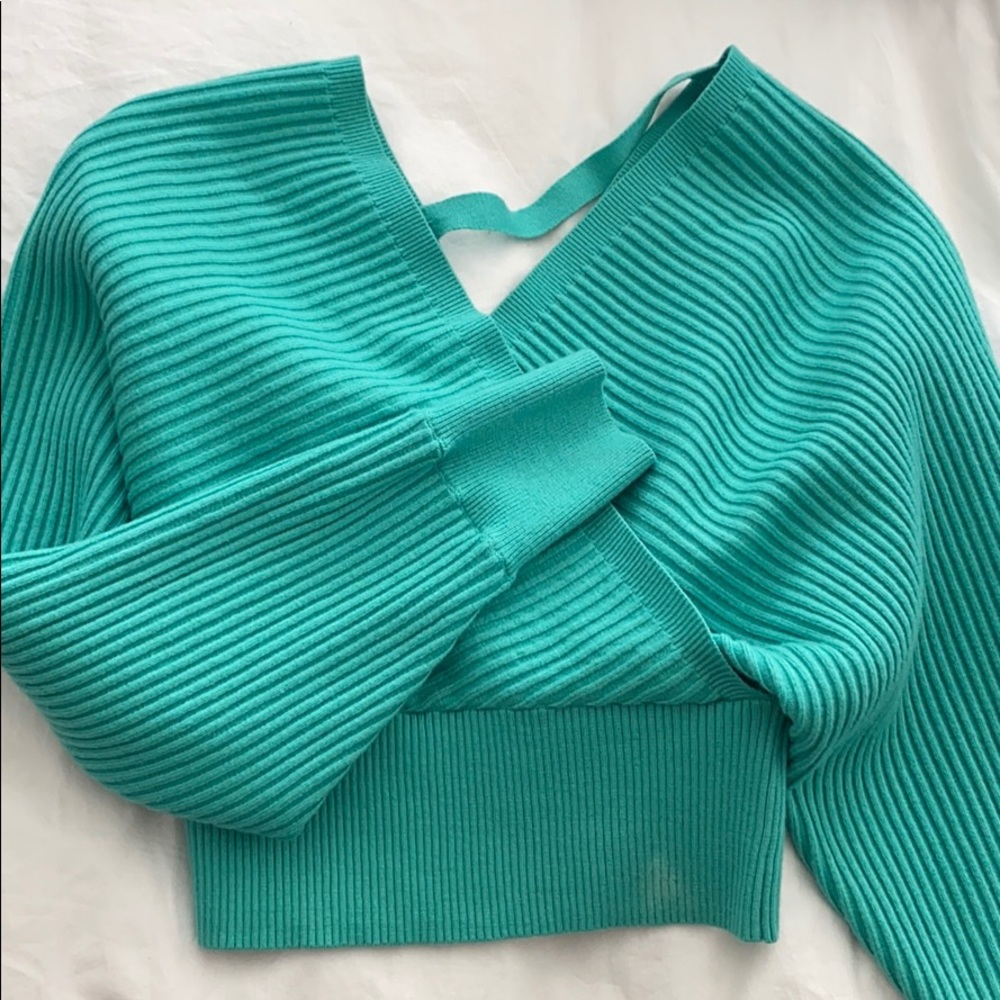 Mint green sweater